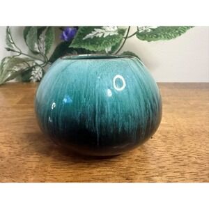 Vintage‎ Blue Mountain Pottery Small Round Bowl Canada Drip Glaze Art Pottery